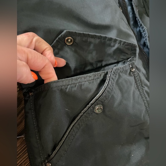 Vintage medium Refrigiwear winter snowsuit blue double zip leg snowmobile ice - Picture 6 of 14